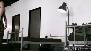 Military studs Elliot Finn and Justin Matthews flipfuck in army base