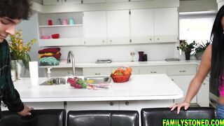 Stepson enjoys his time together with her hot stepmom