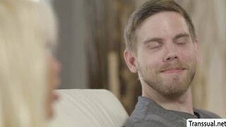 Busty stepsis rides and sucks stepbro