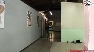 Gigantic natural boobs hoe is exciting to shoot her first porn with