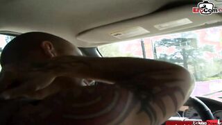 Dark Haired Latina teenie Year Older with long natural breasts pick up