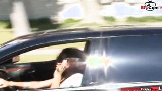 Dark Haired Latina teenie Year Older with long natural breasts pick up