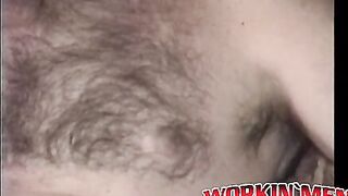 Crazy old bastard loves playing with his hairy cock solo