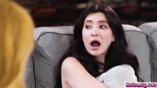 Lauren encourages Chloe and Jane to a hot threesome