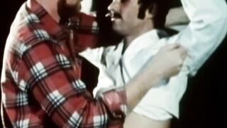 Retro gay boys cock suck each other and ass fuck wildly