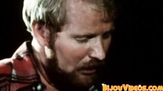 Retro gay boys cock suck each other and ass fuck wildly
