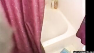 My sister 19 caught shaving legs and pussy