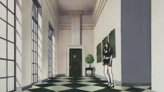 Beautiful babe in uniform gets masturbated