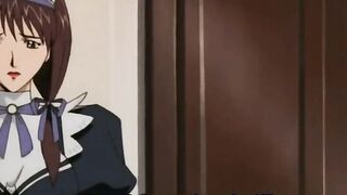 Beautiful babe in uniform gets masturbated