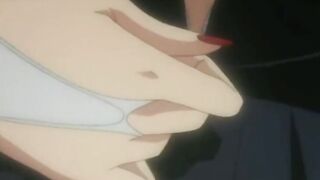 Beautiful babe in uniform gets masturbated