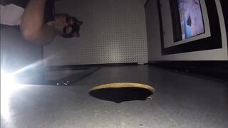 Gloryhole Cummed first visit lover removes condom