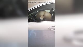 Fucking the vehicle window