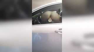 Fucking the vehicle window