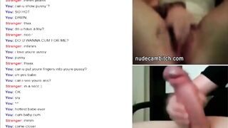 Closeup mutual masturbation on live cam chat