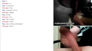 Closeup mutual masturbation on live cam chat