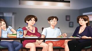 Summertime saga aunt and stepmom Part three (Deutsch slave)