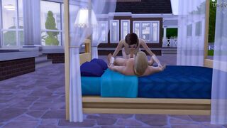 StepSon Fucks Sleeping Korean StepMom After Swimming Inside The Pool