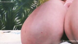 Adorable model masturbating