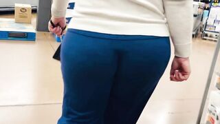 Milf Fat Butt Wedgie at Store