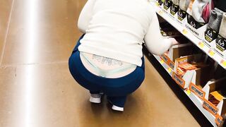Milf Fat Butt Wedgie at Store