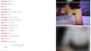 Chubby beauty nailed inside doggy style on live web cam stream