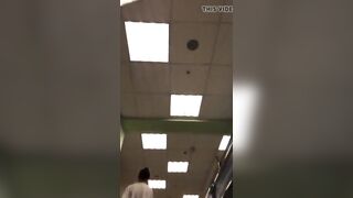 Upskirt full g-string back watch