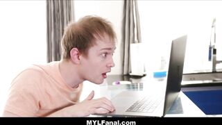 Huge Jugs milf Professor Lilian Stone Anal Banged! By Young