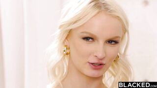 BLACKED Cheating slim blonde takes on 2 long big black cock