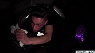 Benvi open wide his legs for Blake Wilder's huge cock