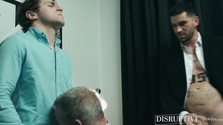 Boss Chris Damned spills load on stepdad Dale Savage for stepson Calvin Banks