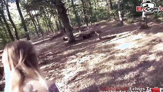 Skinny Barely Legal with small hooters pick up for an outdoor plowed