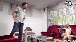 German Polish Mom huge breasts seduced into Waiting room