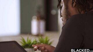 BLACKED bbcs-Hungry small Blonde gets creampied by roommate