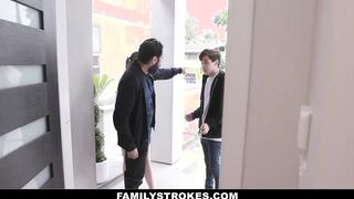 Disciplined Step-Daughter Cock Down
