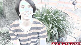 Young Japanese twink Fuji forms sixtynine before anal fuck