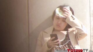 Japanese hotties taped while getting overly comfortable