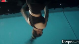 Deeper. Brooklyn has rough anal sex with dance partner