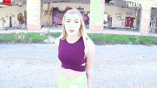 MAMACITAZ - Gigantic Ass 19 Yo Takes Huge Cock In Public