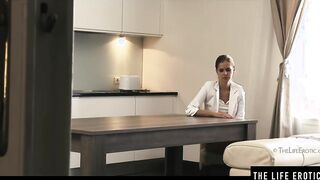 Pretty Blonde Orgasm Addict can't Stop herself Masturbating