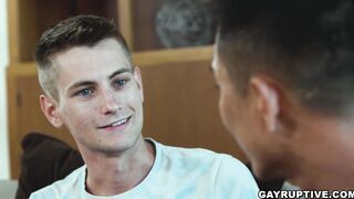 Twink Trevor Harris Threesome with Military Men