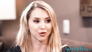 Alix Lynx kisses girlfriend before scissoring with her pussy