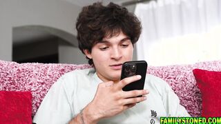 My stepmom Anissa sucking my big boner