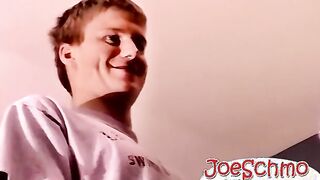 He gives up his hard dick for a mouth for his first gay bj