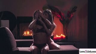 Babe acts as stepsisters gf to fuck her