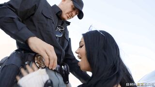 Hot mom seduces the officer during family vacation