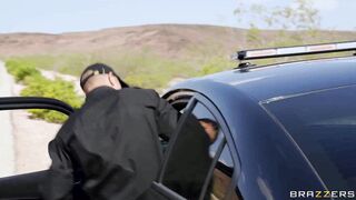 Hot mom seduces the officer during family vacation