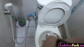 Curvy Thai ladyboy enjoys deep anal sex