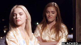 BLACKED Ski bunnies Jia & Like compete for Joss' dick
