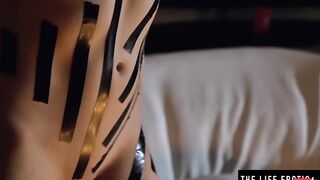 Watch as this vulgar pussy with mouth strokes her cunt to an intense orgasm