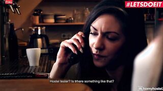 HornyHostel - Silvia Dellai Kinky Czech Wakes up Hotel Guest and Fucks